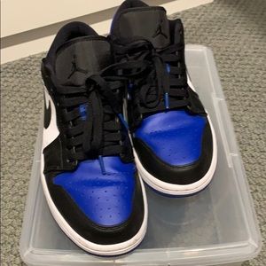 Low Jordan 1 blue/black